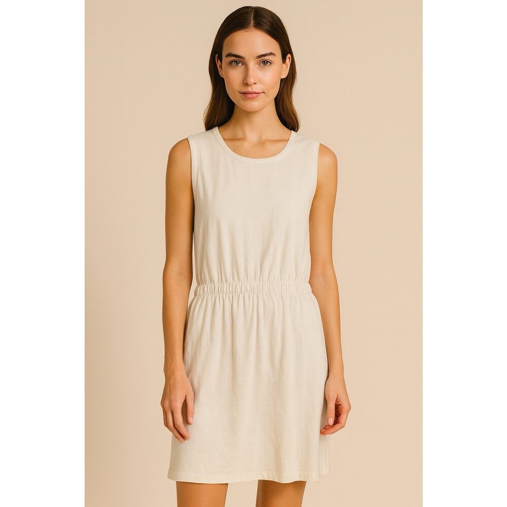 NWT Melrose And Market Dress Sz L Off white Minimalist Capsule Cottagecore
